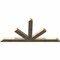 Ekena Millwork Saratoga Rough Sawn Timber Gable Bracket, Douglas Fir, 96"W x 48"H x 4"D x 6"F, 12/12 Pitch GBW096X48X0406SAR00RDF - alternate 5